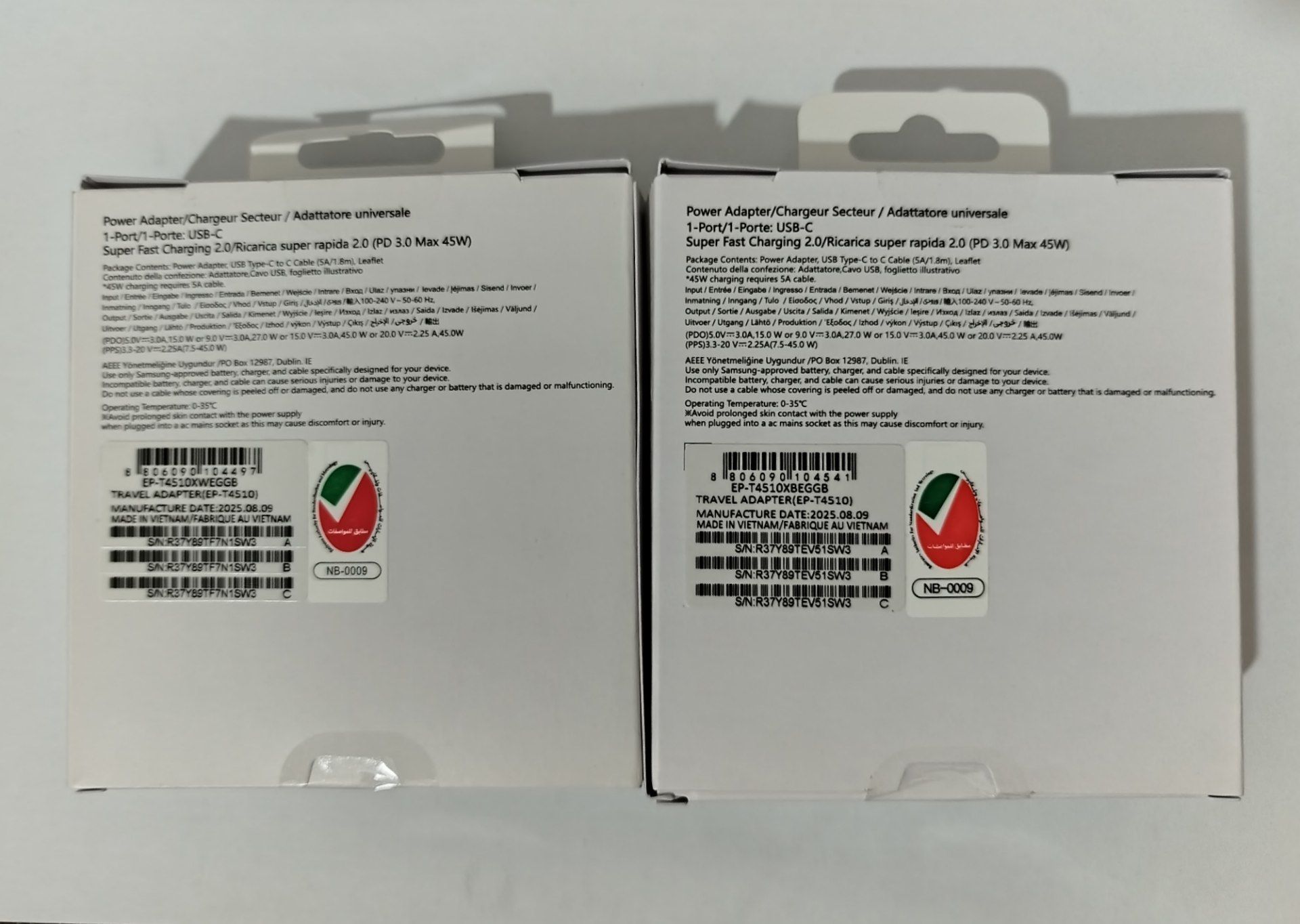 شارژر به همراه کابل شارژ 45 وات اصلی سامسونگ